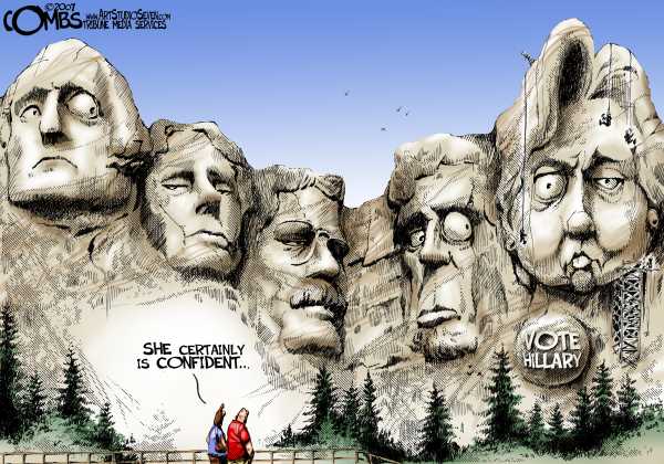 Editorial Cartoon by Paul Combs, Tribune Media Services on Presidential Races Remain Unpredictable