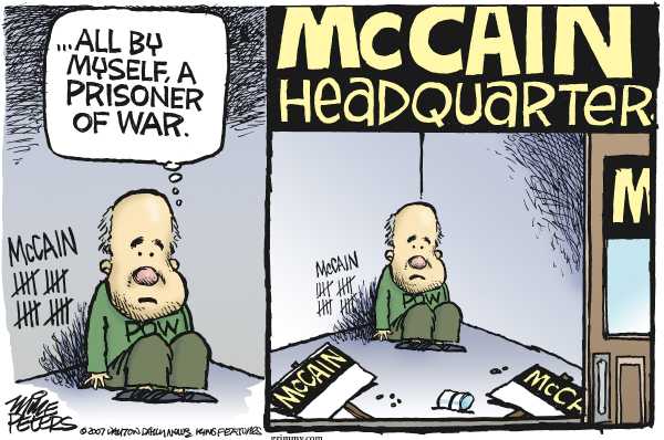 Editorial Cartoon by Mike Peters, Dayton Daily News on Presidential Races Remain Unpredictable