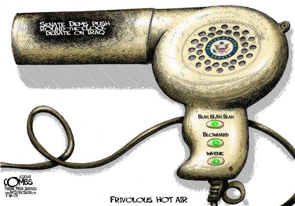Editorial Cartoon by Paul Combs, Tribune Media Services on Fighting Escalates in Iraq