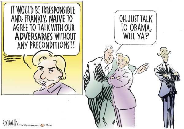 Editorial Cartoon by Rex Babin, Sacramento Bee on Clinton Campaign Faces Challenges
