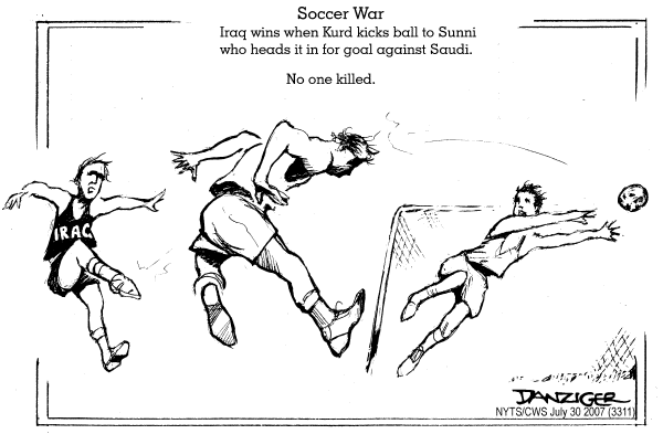 Editorial Cartoon by Jeff Danziger, CWS/CartoonArts Intl. on Sporting News