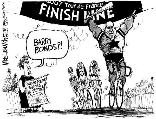 Editorial Cartoon by Mike Luckovich, Atlanta Journal-Constitution on Sporting News