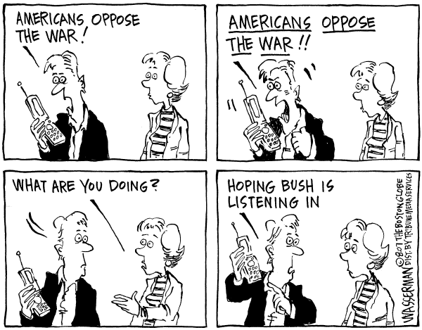 Editorial Cartoon by Dan Wasserman, Boston Globe on Weapons Create Problems in Iraq