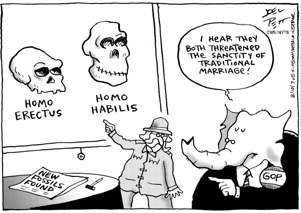 Editorial Cartoon by Joel Pett, Lexington Herald-Leader, CWS/CartoonArts Intl. on In Other News