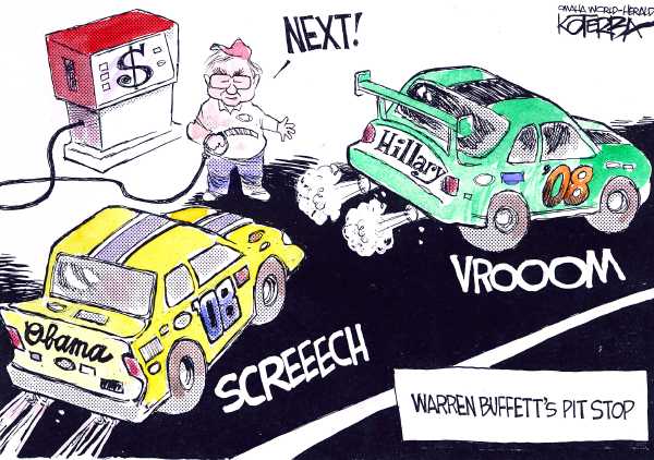 Editorial Cartoon by Jeff Koterba, Omaha World-Herald on Campaign News