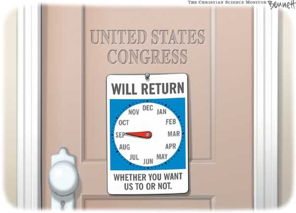 Editorial Cartoon by Clay Bennett, Christian Science Monitor on Surge Working, White House Says