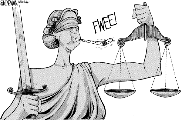 Editorial Cartoon by Drew Sheneman, Newark Star Ledger on Alberto Gonzales Resigns