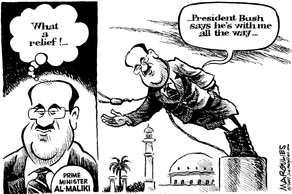 Editorial Cartoon by Jimmy Margulies, The Record, New Jersey on Iraq War Report Due