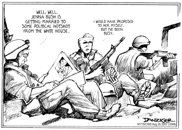 Editorial Cartoon by Jeff Danziger, CWS/CartoonArts Intl. on Iraq War Report Due