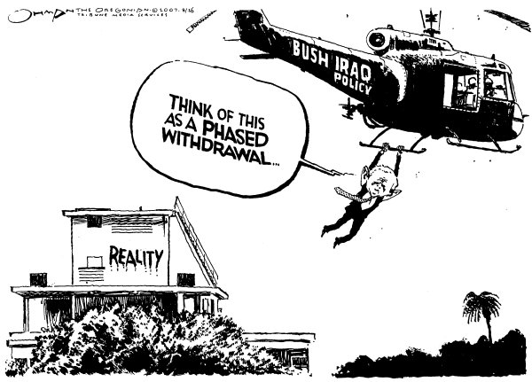 Editorial Cartoon by Jack Ohman, The Oregonian on Vietnam War Lesson Learned