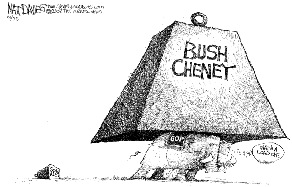 Editorial Cartoon by Matt Davies, Journal News on Trying Times for President