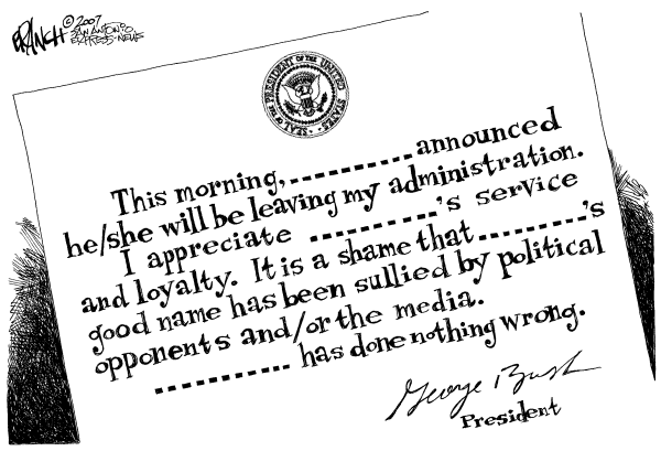 Editorial Cartoon by John Branch, San Antonio Express-News on Trying Times for President
