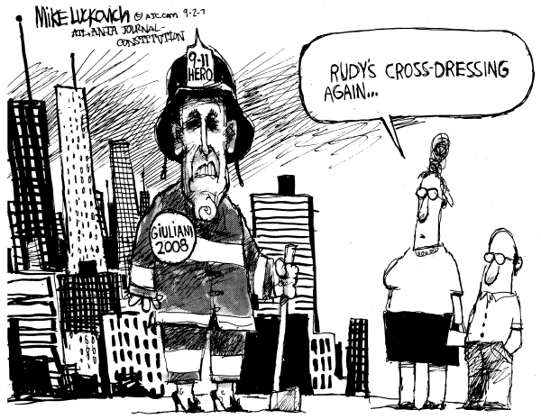 Editorial Cartoon by Mike Luckovich, Atlanta Journal-Constitution on GOP Presidential Campaign News