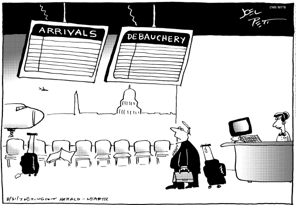 Editorial Cartoon by Joel Pett, Lexington Herald-Leader, CWS/CartoonArts Intl. on In Other News