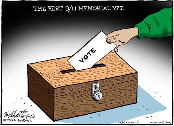 Editorial Cartoon by Bob Engelhart, Hartford Courant on 9/11 Remembered