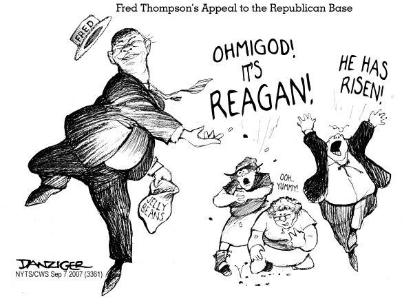 Editorial Cartoon by Jeff Danziger, CWS/CartoonArts Intl. on GOP Presidential Campaign News