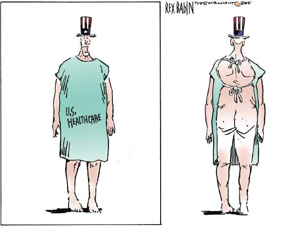 Editorial Cartoon by Rex Babin, Sacramento Bee on US Economy Makes a Move