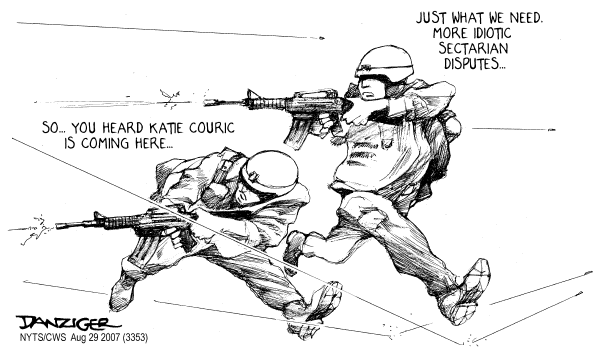 Editorial Cartoon by Jeff Danziger, CWS/CartoonArts Intl. on On the Battlefield in Iraq