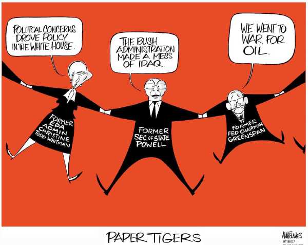 Editorial Cartoon by Ann Telnaes, CWS/CartoonArts Intl. on President Enjoying Bounce in Polls