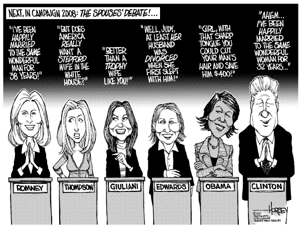Editorial Cartoon by David Horsey, Seattle Post-Intelligencer on Campaign News