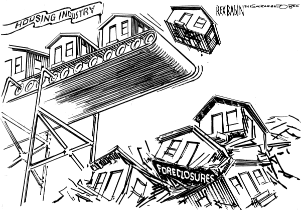 Editorial Cartoon by Rex Babin, Sacramento Bee on Federal Reserve Cuts Rate