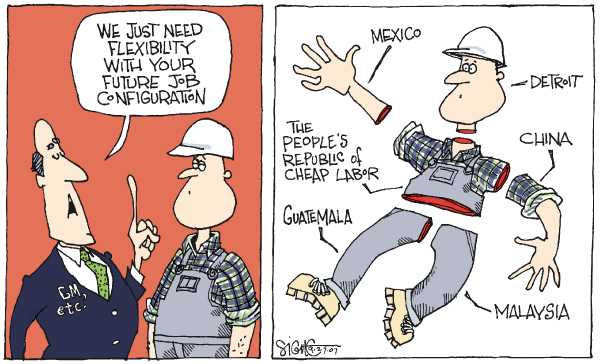 Editorial Cartoon by Signe Wilkinson, Philadelphia Daily News on Federal Reserve Cuts Rate