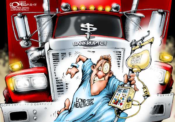 Editorial Cartoon by Paul Combs, Tribune Media Services on Bush to Veto Child Health Care Bill