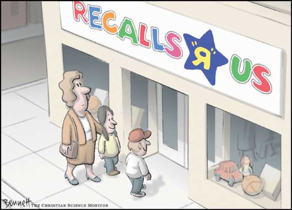 Editorial Cartoon by Clay Bennett, Christian Science Monitor on In Other News