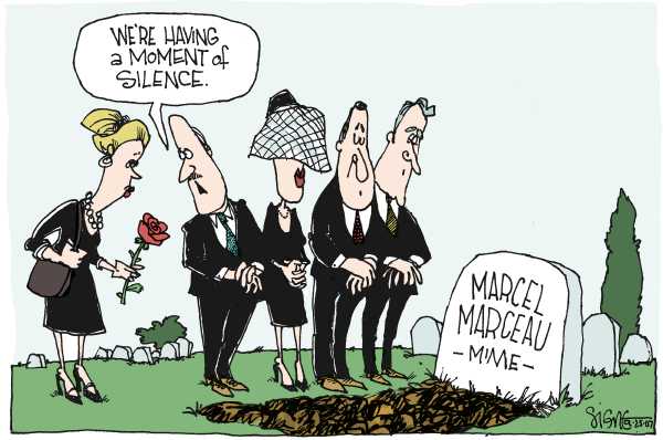 Editorial Cartoon by Signe Wilkinson, Philadelphia Daily News on In Other News