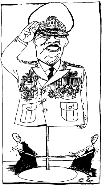 Editorial Cartoon by Roar Hagen, Verdens Gang, Oslo, Norway on World Leaders Concerned About Burma