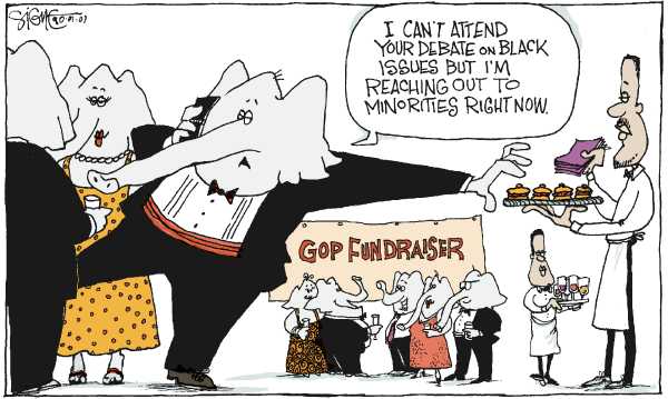 Editorial Cartoon by Signe Wilkinson, Philadelphia Daily News on Campaign News