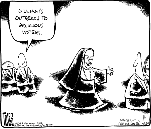 Editorial Cartoon by Tom Toles, Washington Post on Campaign News