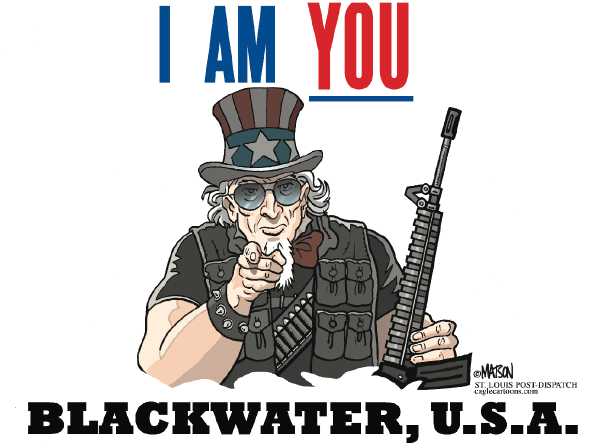 Editorial Cartoon by RJ Matson, Cagle Cartoons on Mercenary Army Growing in Strength