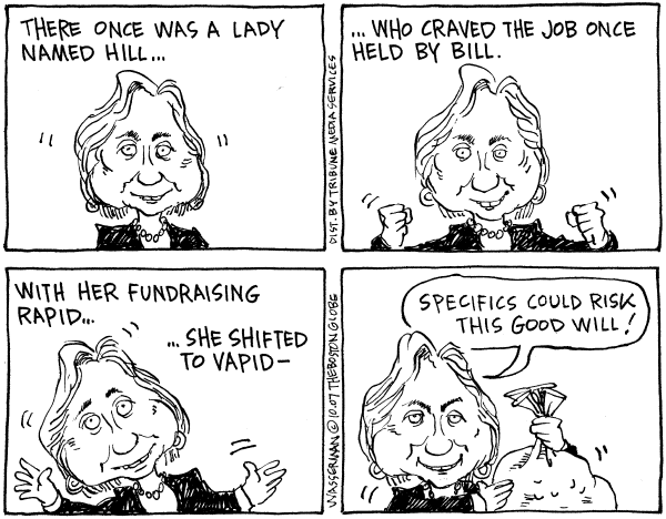 Editorial Cartoon by Dan Wasserman, Boston Globe on Campaign News