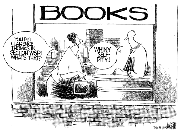 Editorial Cartoon by Don Wright, Palm Beach Post on Justice Thomas Reveals Himself