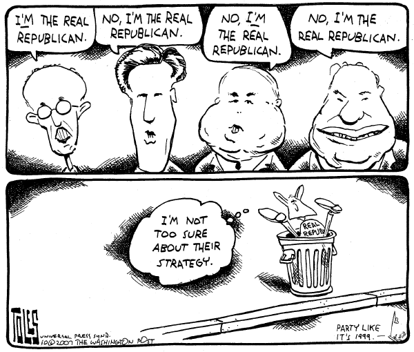 Editorial Cartoon by Tom Toles, Washington Post on Campaign News