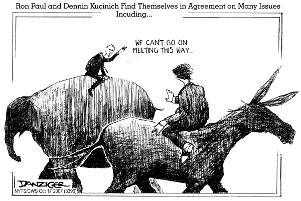 Editorial Cartoon by Jeff Danziger, CWS/CartoonArts Intl. on Campaign News