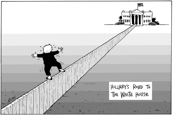Editorial Cartoon by Tony Auth, Philadelphia Inquirer on Campaign News