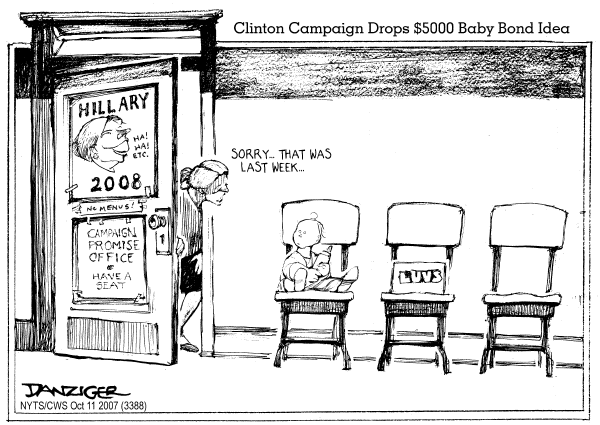 Editorial Cartoon by Jeff Danziger, CWS/CartoonArts Intl. on Campaign News