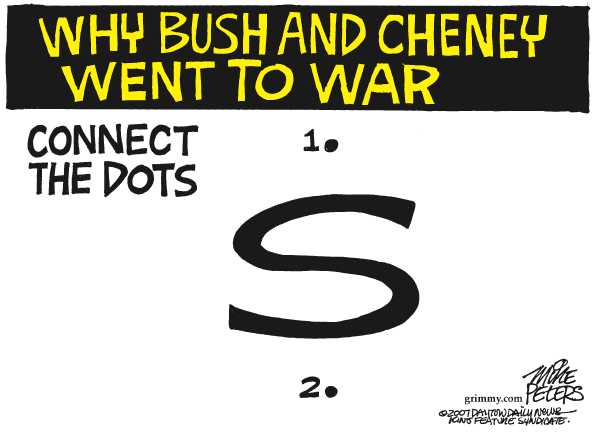 Editorial Cartoon by Mike Peters, Dayton Daily News on More Progress in Iraq