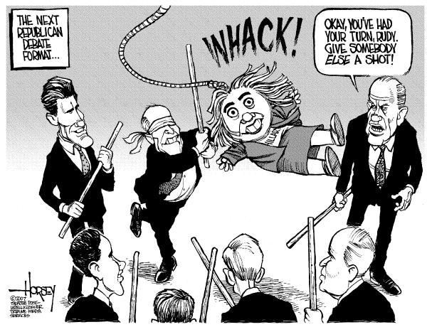 Editorial Cartoon by David Horsey, Seattle Post-Intelligencer on Campaign News