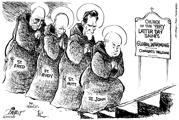 Editorial Cartoon by Pat Oliphant, Universal Press Syndicate on Campaign News