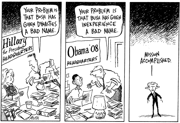 Editorial Cartoon by Tony Auth, Philadelphia Inquirer on Campaign News