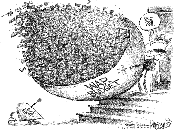 Editorial Cartoon by Matt Davies, Journal News on Deficit Hits Record High