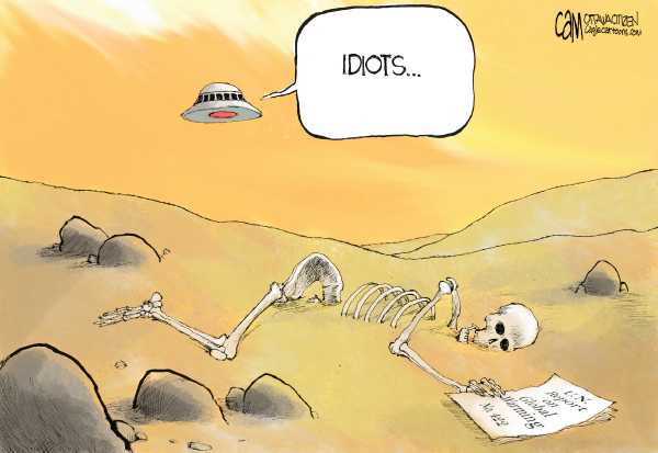 Editorial Cartoon by Cam Cardow, Ottowa Citizen on Bush Warms to the Environment