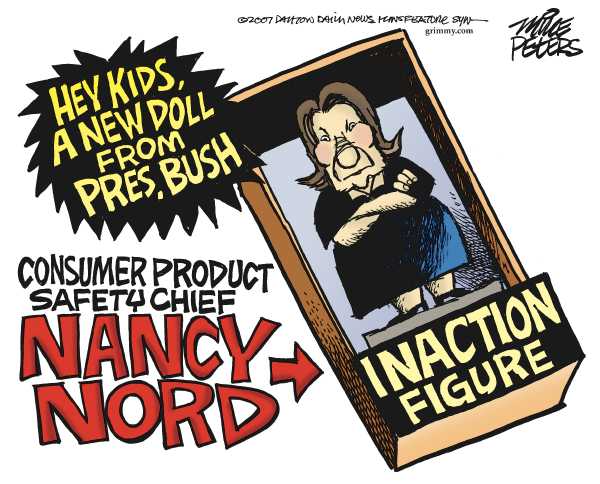 Editorial Cartoon by Mike Peters, Dayton Daily News on Bush Administration News