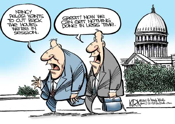 Editorial Cartoon by Kirk Walters, Toledo Blade on Democrats Stay True to Form