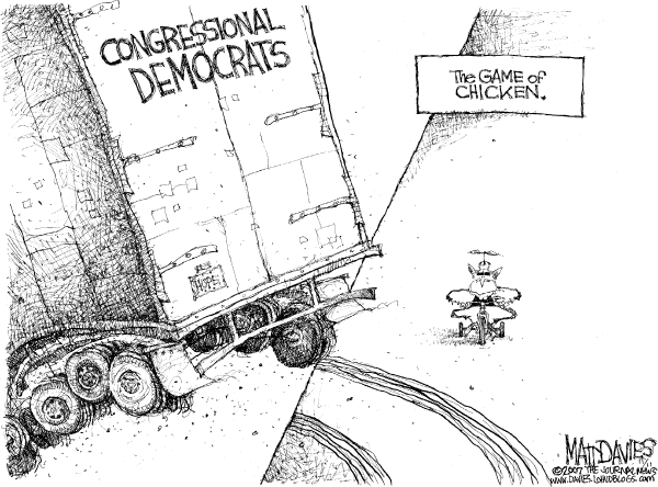 Editorial Cartoon by Matt Davies, Journal News on Democrats Pledge Bipartisanship