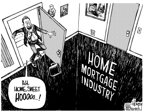 Editorial Cartoon by David Horsey, Seattle Post-Intelligencer on US Economy Poised for Rebound