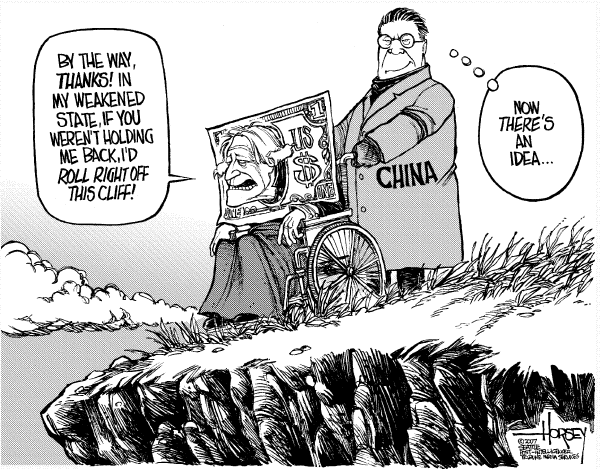 Editorial Cartoon by David Horsey, Seattle Post-Intelligencer on US Economy Poised for Rebound